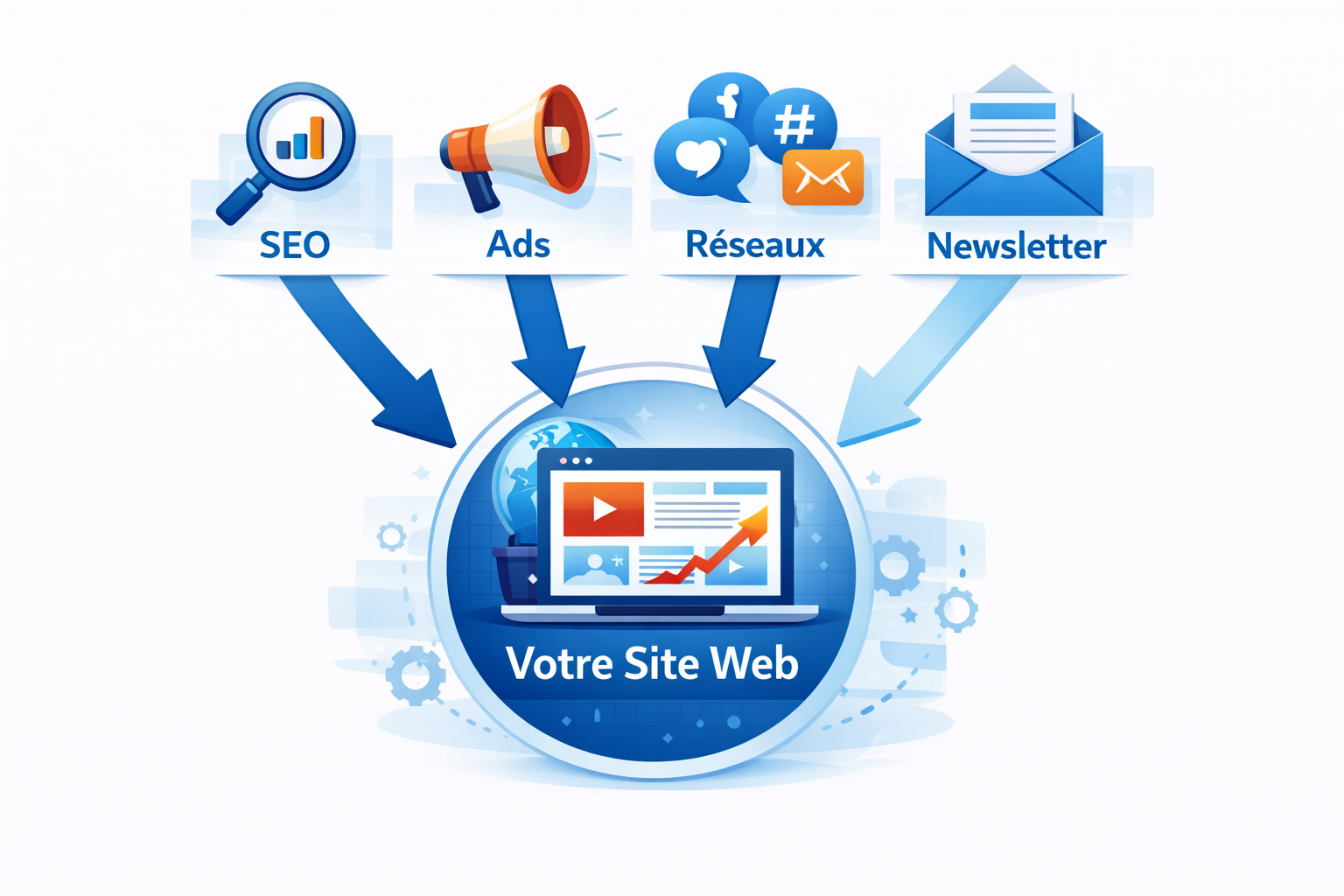 Illustration du marketing digital