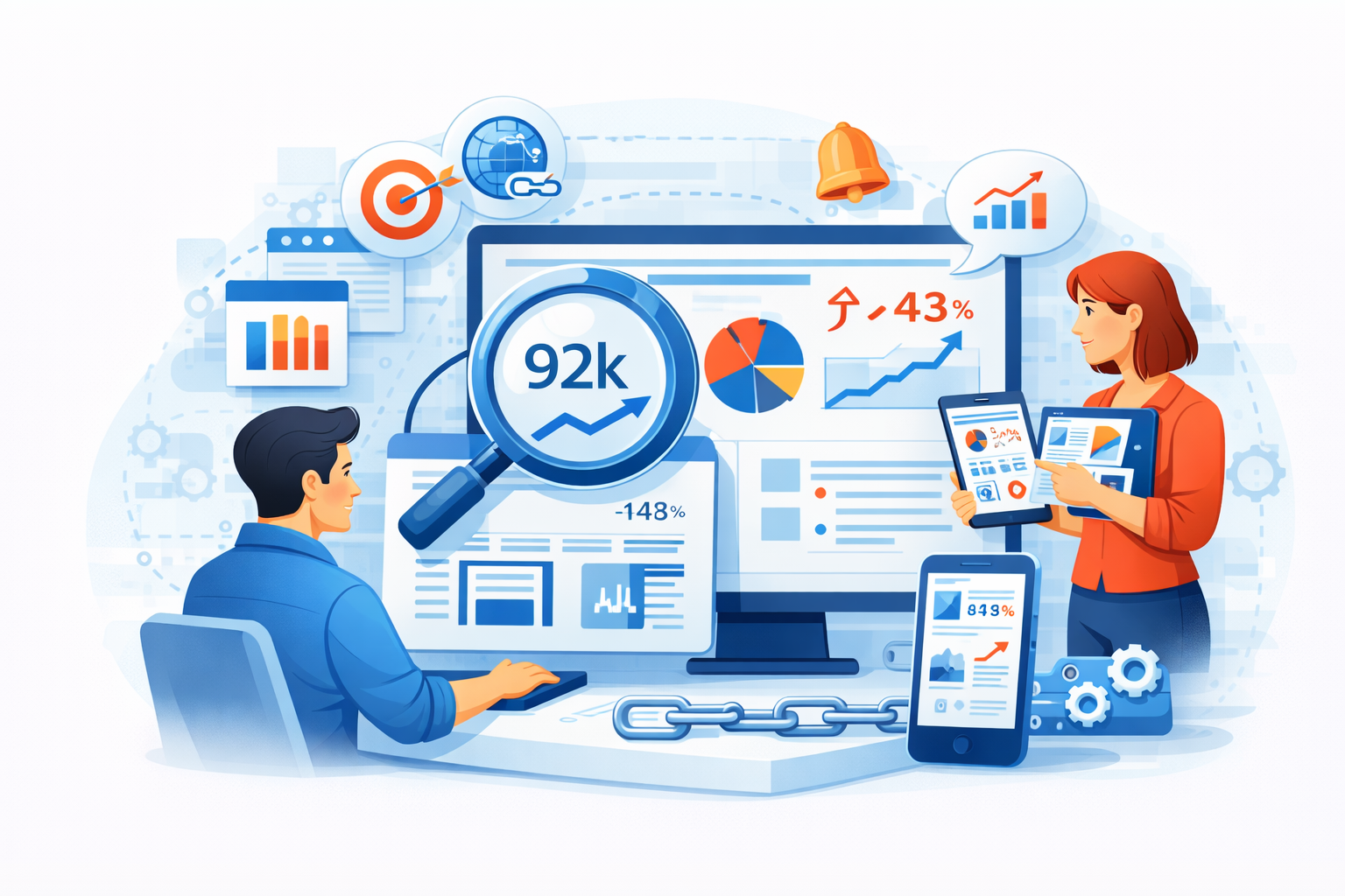 Illustration du marketing digital